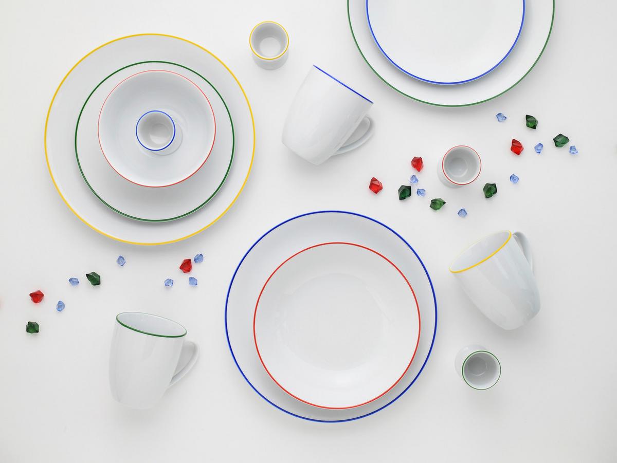 Kombiservice Multicolor L: 39 cm - Multicolor, Basics, Keramik (39/33/30,5cm) - Creatable