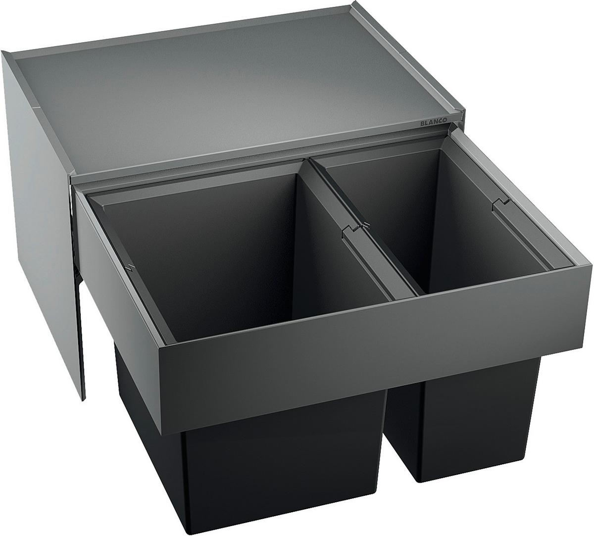 Vestavný koš Blanco SELECT II 60/2 - šedá/antracitová, kov/plast (56,8/36,1/40cm) - Blanco