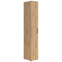 Skriňa MULTISTAURAUM - čierna/dub artisan, Modern, kompozitné drevo/plast (30/195/40cm)