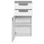 Unterschrank Siena 40cm Weiß/hglz Anthrazit - Anthrazit/Weiß, MODERN, Holzwerkstoff (40/79/27cm) Unterschrank Siena 40cm Weiß/hglz Anthrazit - Anthrazit/Weiß, MODERN, Holzwerkstoff (40/79/27cm)