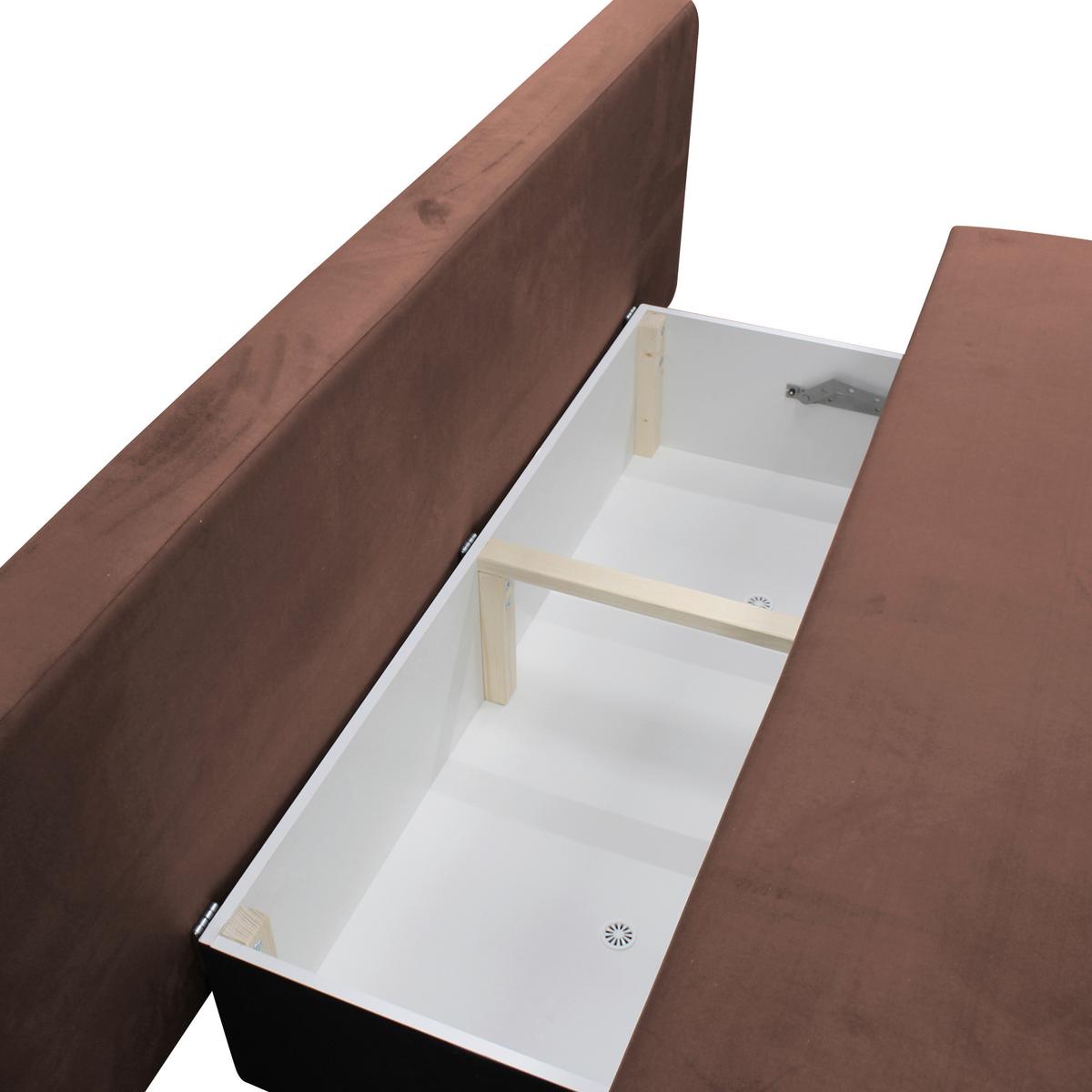 Schlafsofa Stella Koralle B: 197 cm - Koralle/Schwarz, Design, Textil (197/90/83cm) - MID.YOU