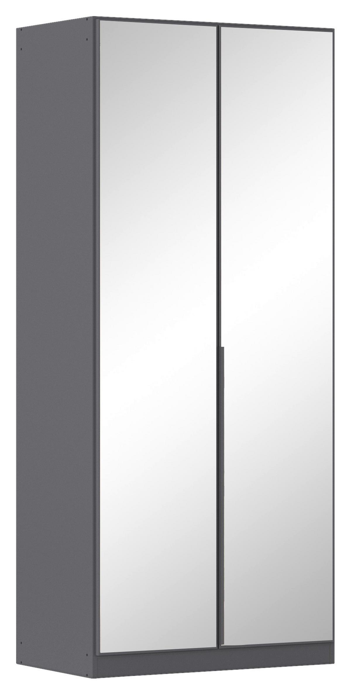 Drehtürenschrank Alabama Grau Metallic B: 91 Cm - Grau, MODERN, Holzwerkstoff (91/229/54cm) - Rauch Möbel