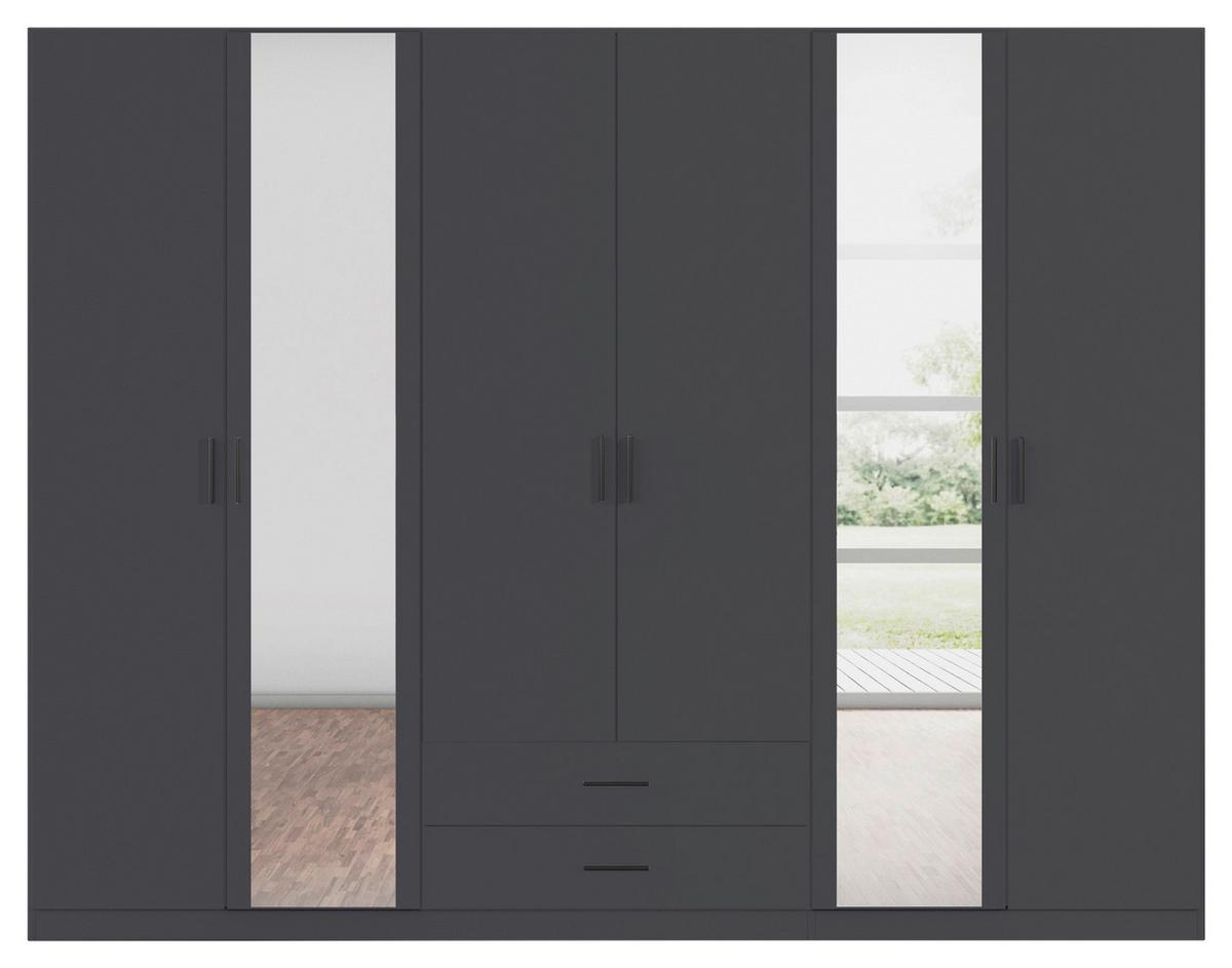 Kleiderschrank Despina - Grau, KONVENTIONELL, Holzwerkstoff (271/210/54cm)
