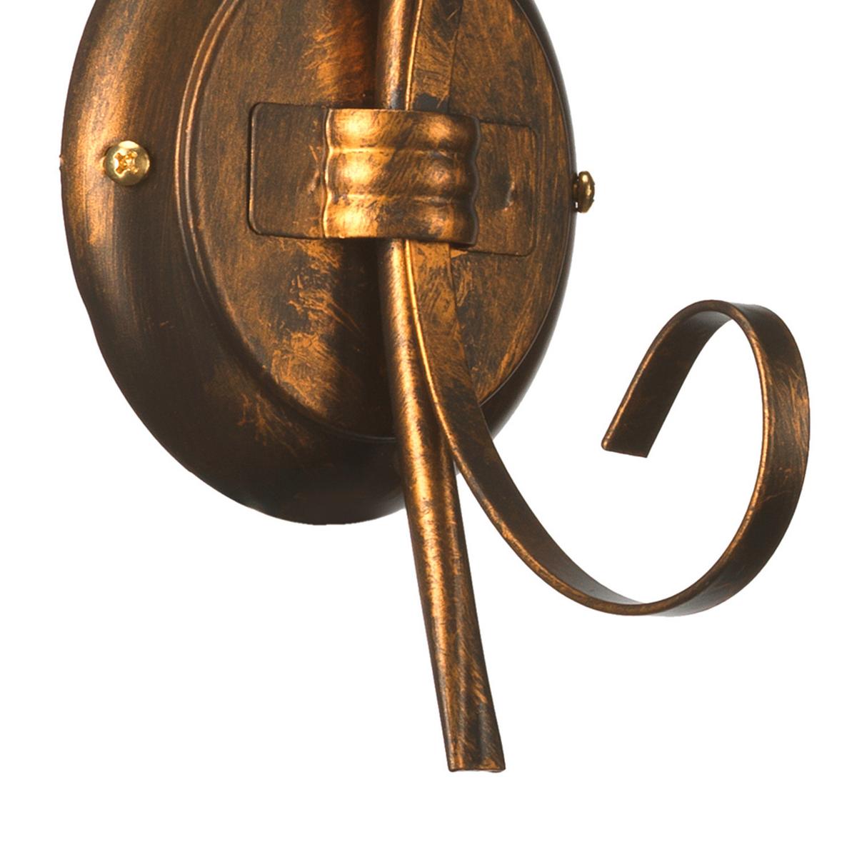 Wandleuchte Odino Cognac L: 13 cm - Cognac, KONVENTIONELL, Glas/Metall (13/30/23cm)
