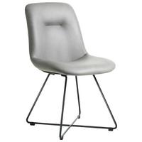 STOLIČKA CROSS-CH - čierna/svetlosivá, Basics, kov/textil (51/89/61cm) - Celina Home