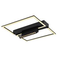 LED-Deckenleuchte 48462-42 - Opal/Schwarz, Design, Kunststoff/Metall (42/42/11cm) - Globo