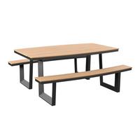 ZAHRADNÍ SESTAVA MANUEL - přírodní barvy/antracitová, Moderní, kov/plast (200/75/180cm)