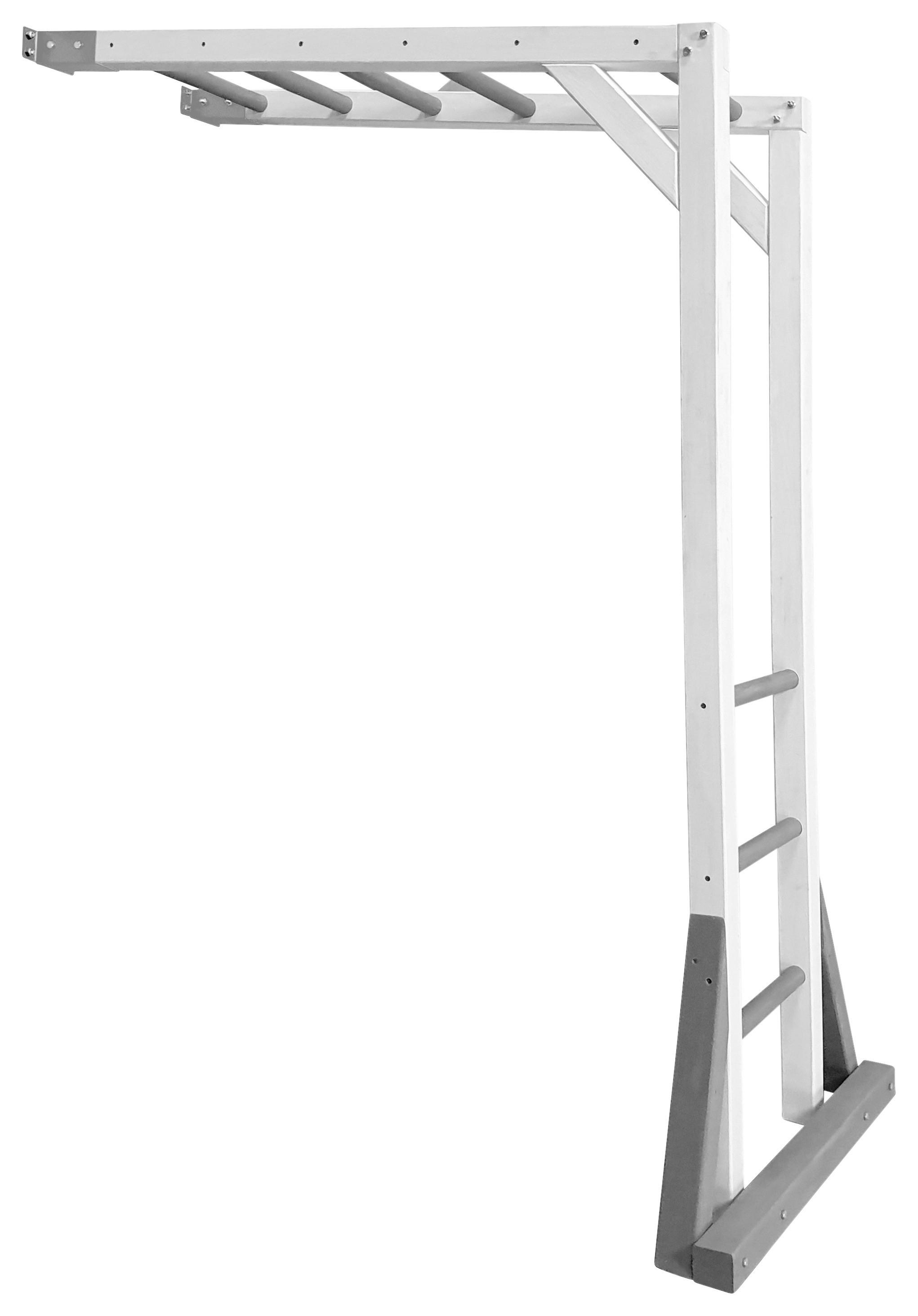 Klettergerüst A025.184.02 - Weiß/Grau, KONVENTIONELL, Holz (167,2/206/97cm) - Ambia Garden