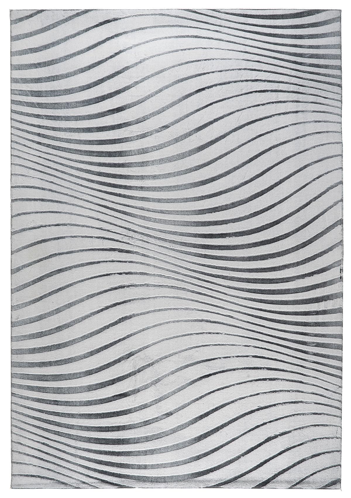Fellteppich Veronika Grau/weiß 160x220 Cm - Grau, ROMANTIK / LANDHAUS, Textil (160/220cm) - James Wood