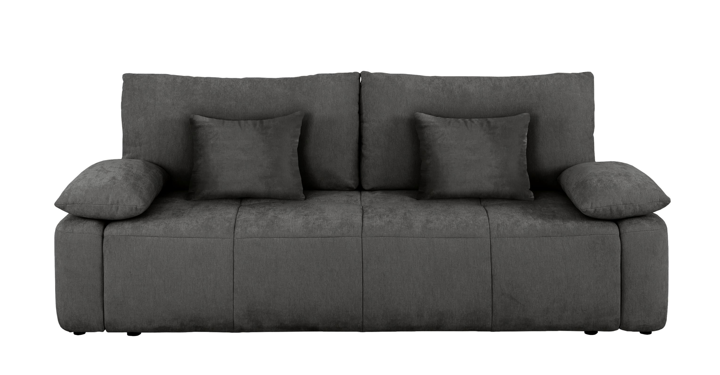 Schlafsofa Hello Lux 3dl Graphitfarben B: 240cm