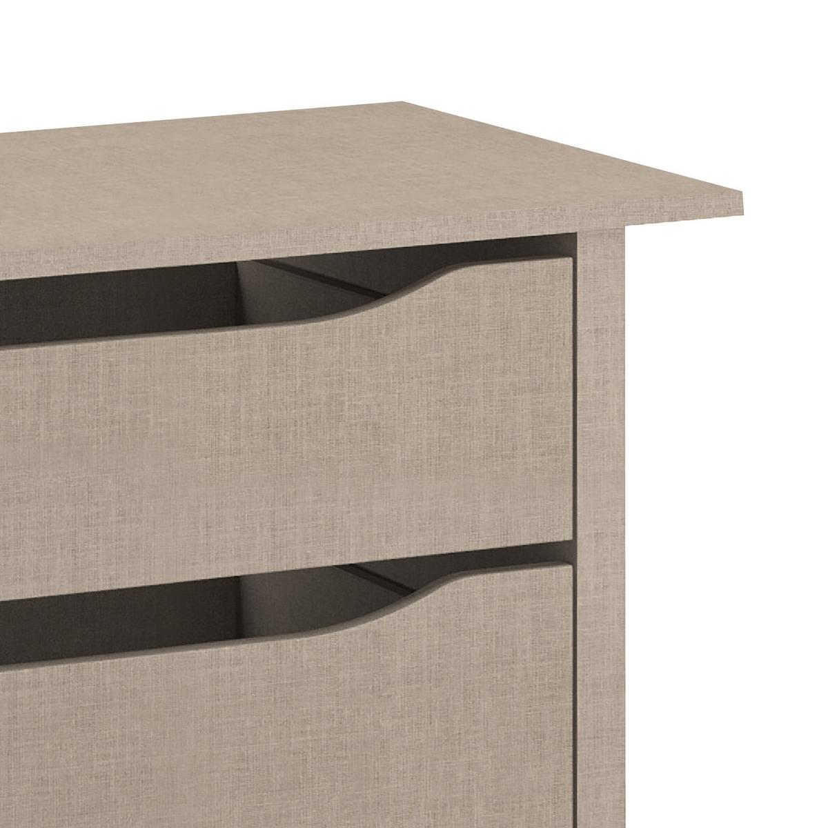 Schubkasteneinsatz Miami B: 66 cm, Grau, Mit 2 Laden - Grau (66/39/45cm)