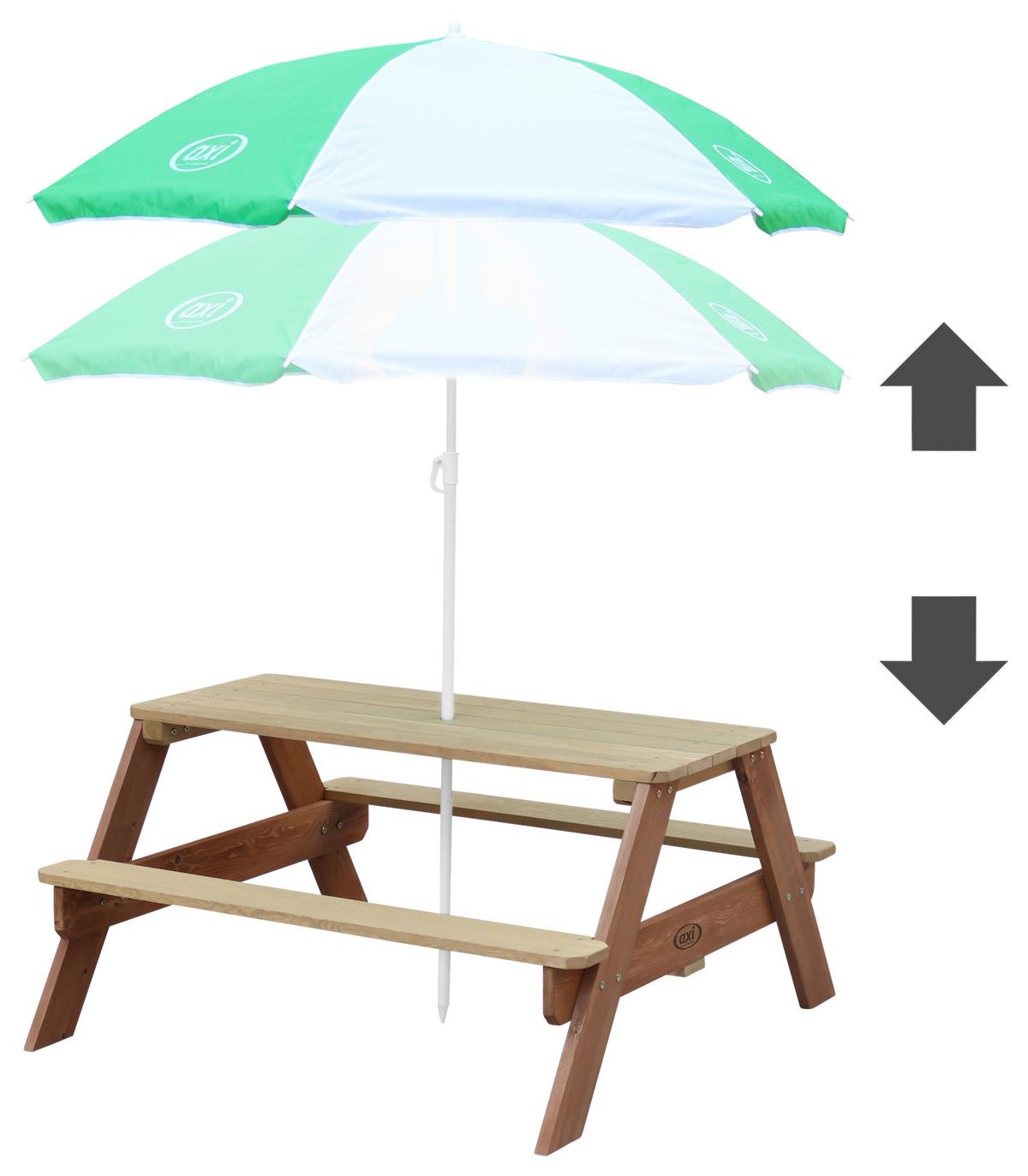 Kinder-Gartenset A031.003.00 - Braun/Weiß, KONVENTIONELL, Holz (97,7/48,7/95cm) - Ambia Garden