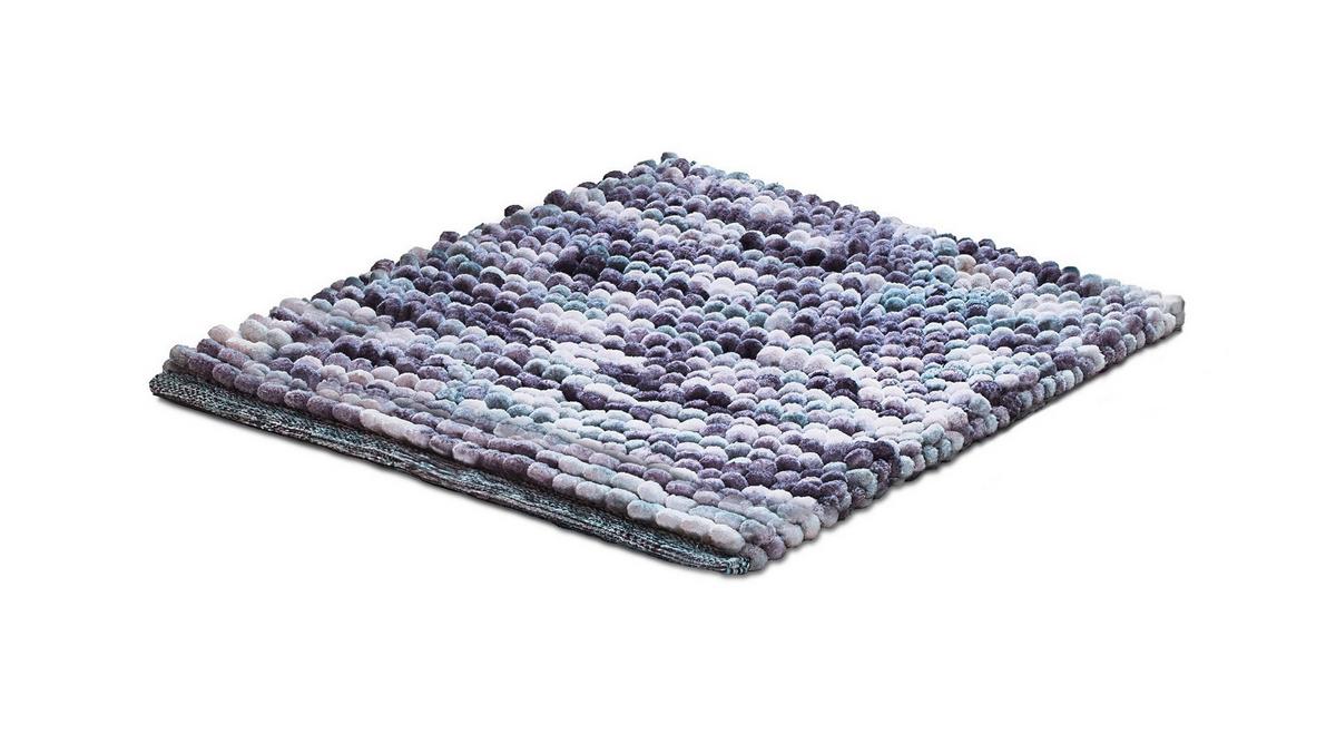 Bidet-vorleger Punto - Türkis/Grau, KONVENTIONELL, Textil (50/60cm) - Grund