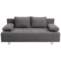 2-Sitzer-Sofa mit Schlaffunktion Laser B: 194 cm - Chromfarben/Graubraun, Design, Textil (194/77/89cm) - MID.YOU