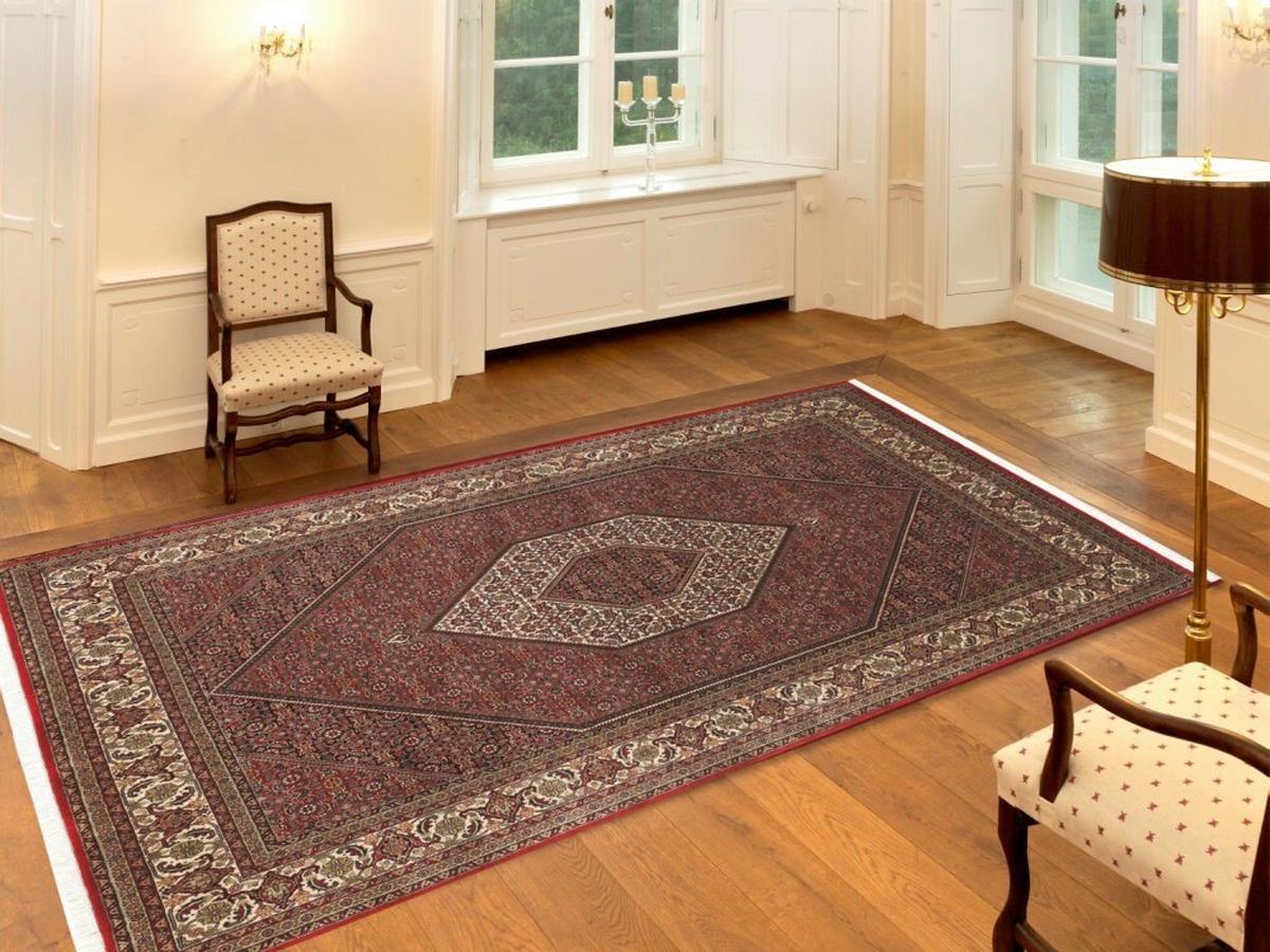 Orientteppich Kamaro Bidjar - Rot/Creme, Basics, Textil (140/200cm) - Cazaris