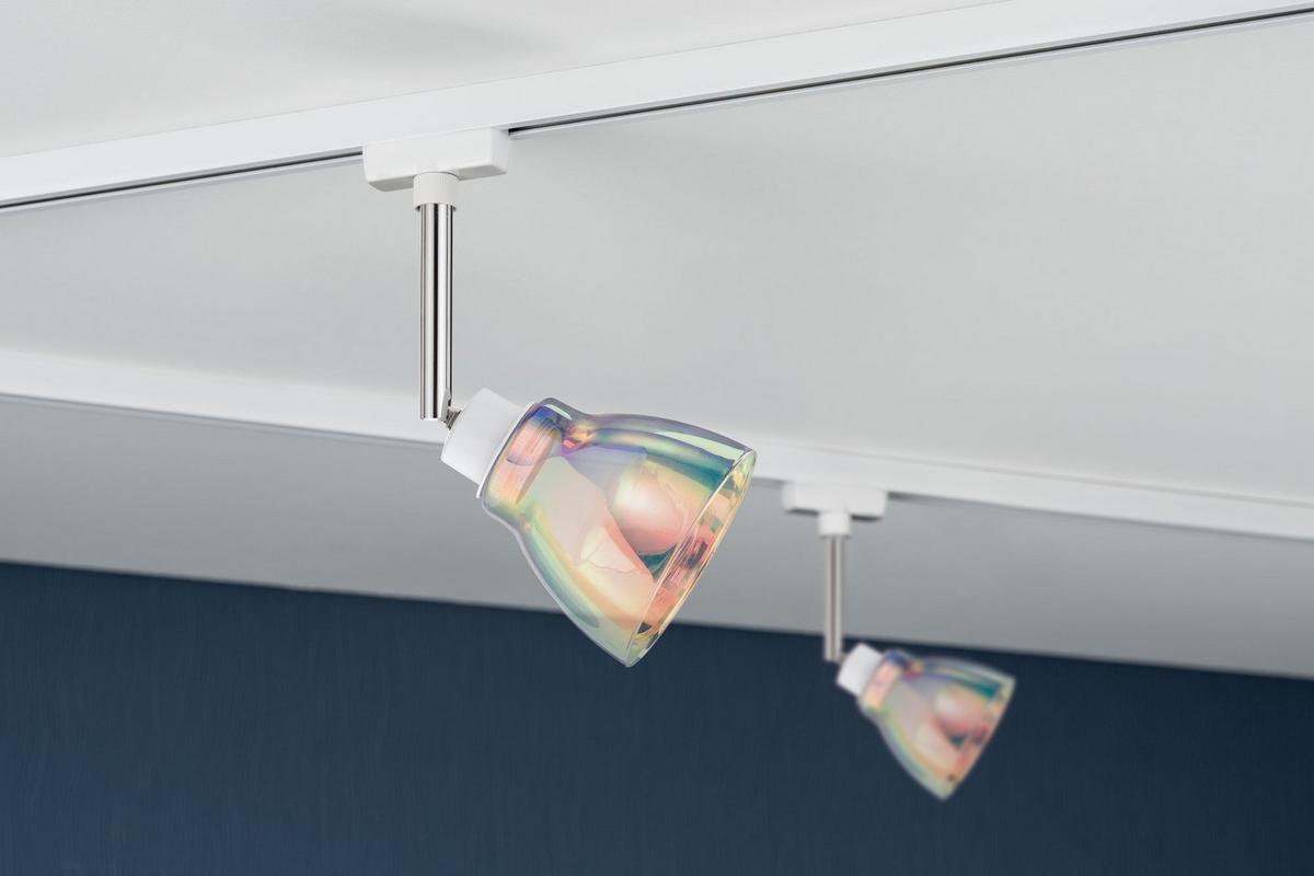 Schienensystem Urail Leuchtenschirm 60011 Deco Sy. - Multicolor, Design, Glas (8cm) - Paulmann