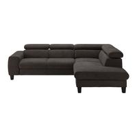 Sedací souprava Malibu šedohnědá - šedavě hnědá, Moderní, dřevo/textil (249/88/207cm) - Bessagi Home