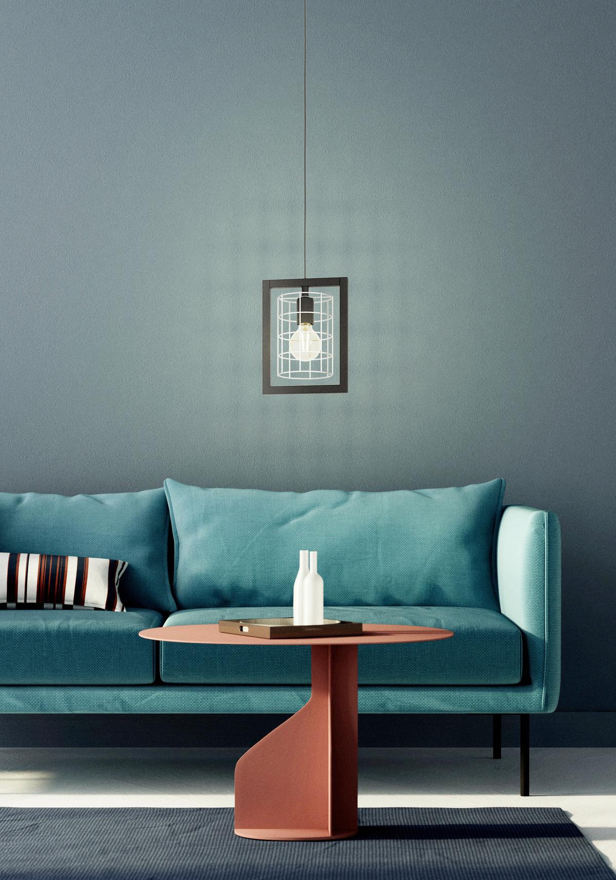 HÄNGELEUCHTE 43662  'JUBILY - Schwarz, Design, Metall (22/14,5/110cm) - Eglo