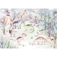 Fototapete Dino Playground - Multicolor, Trend, Papier (400/280cm)