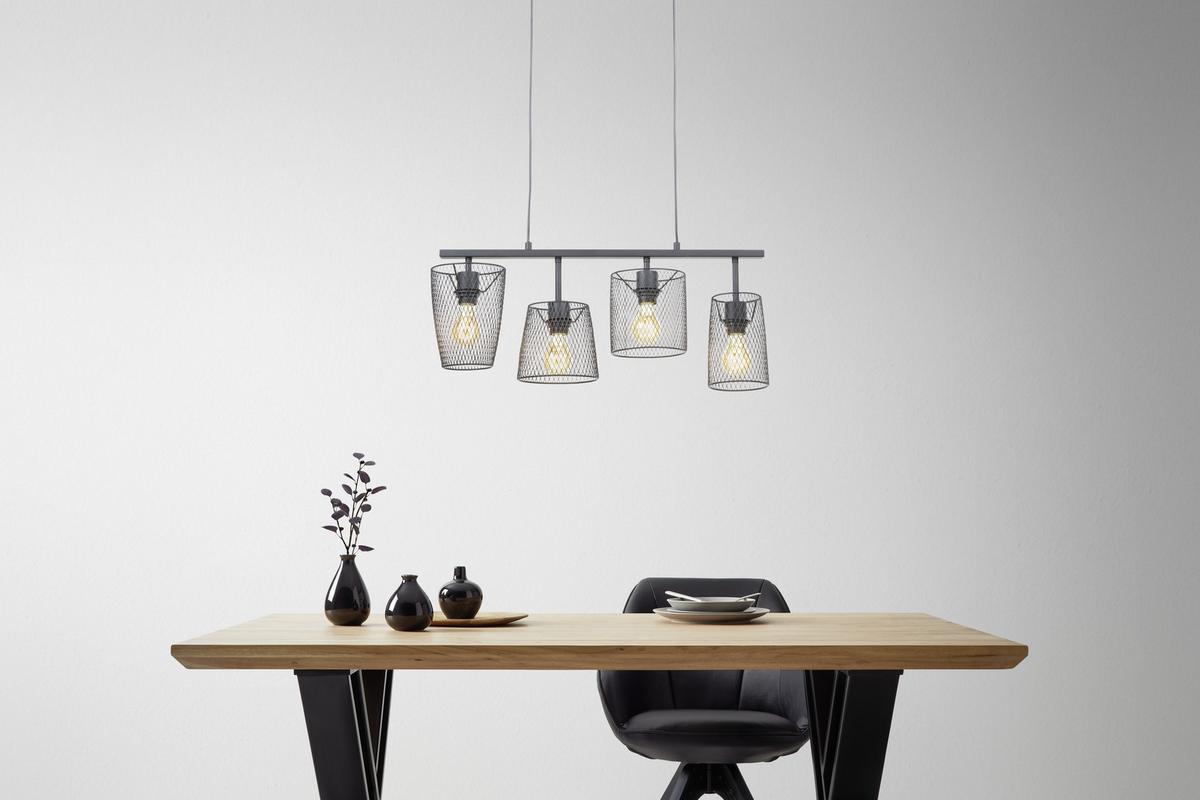 Závěsné svítidlo Ferdinand 70/150cm, 40 Watt - černá, Lifestyle, kov (70/150cm) - Modern Living