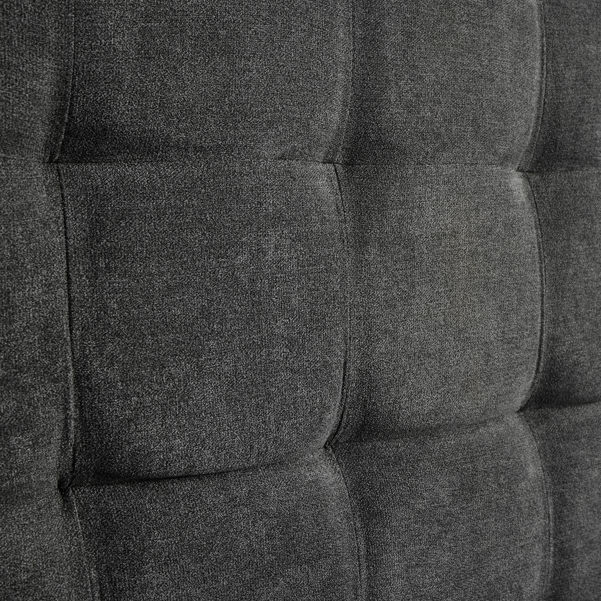 Čalouněná postel CESARO,180x200, tmavě šedá - tmavě šedá/přírodní barvy, Moderní, kov/dřevo (180/200cm) - PBJ