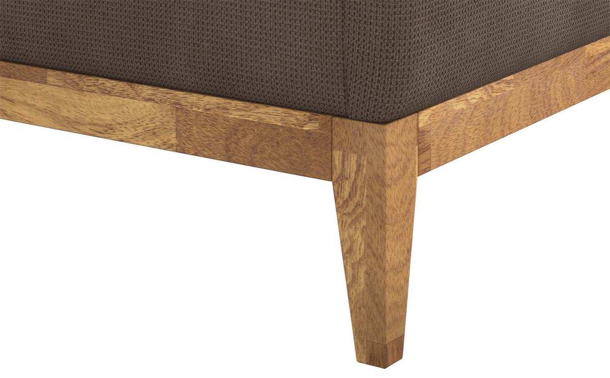 Polsterbett mit Bettkasten Jupiter 180x200 cm Taupe - Taupe/Eichefarben, MODERN, Holz/Holzwerkstoff (180/200cm) - MID.YOU