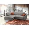 Ecksofa Casa Grande, Taupe Schenkel: 178x268 cm - Taupe/Rostfarben, Design, Textil (178/268cm) - Livetastic
