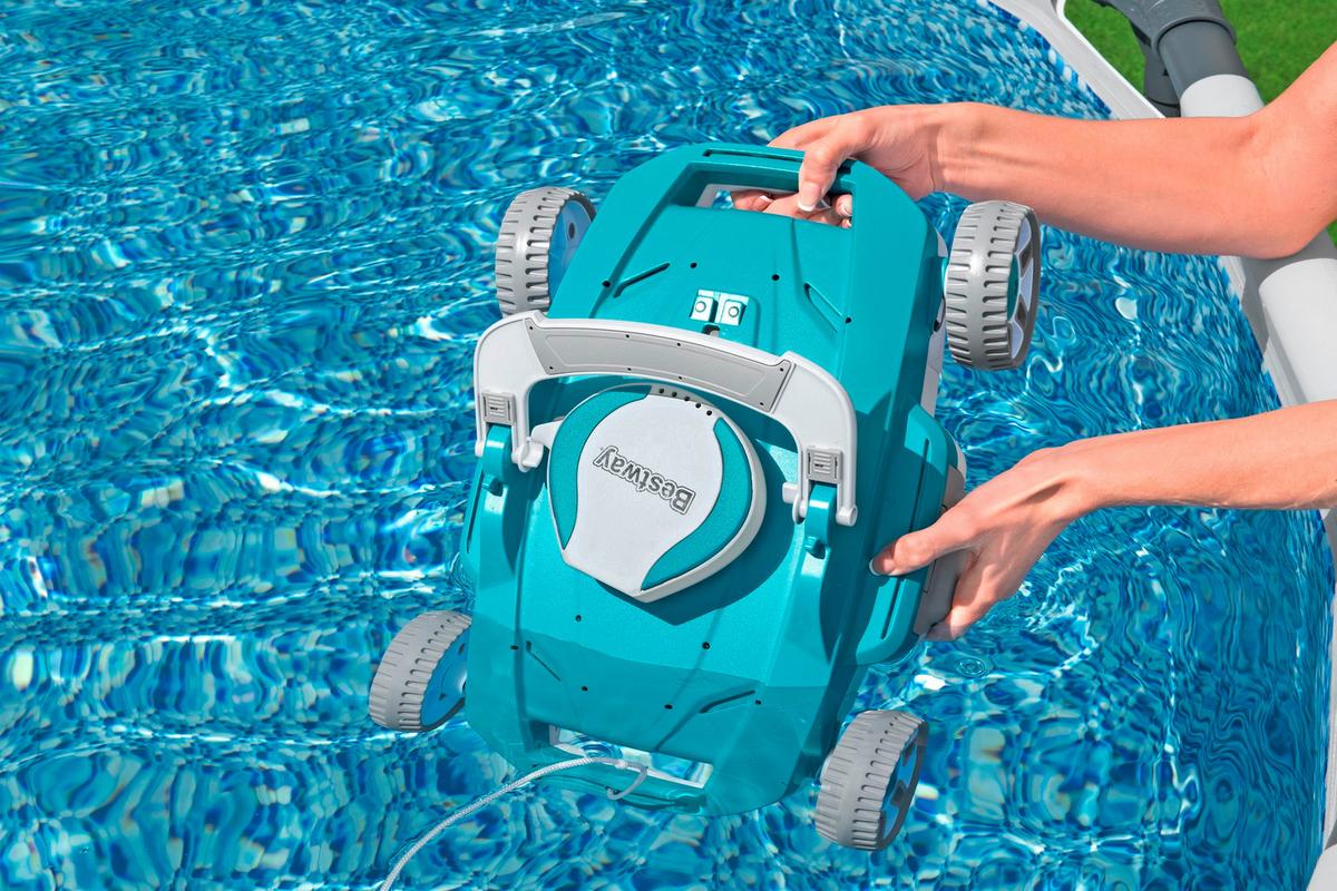 Poolsauger Theresia - Blau, KONVENTIONELL, Kunststoff/Metall (44,5/32/16cm) - Bestway