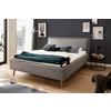 Polsterbett 140x200 cm Frieda Grau - Eichefarben/Grau, MODERN, Textil (140/200cm) - Livetastic