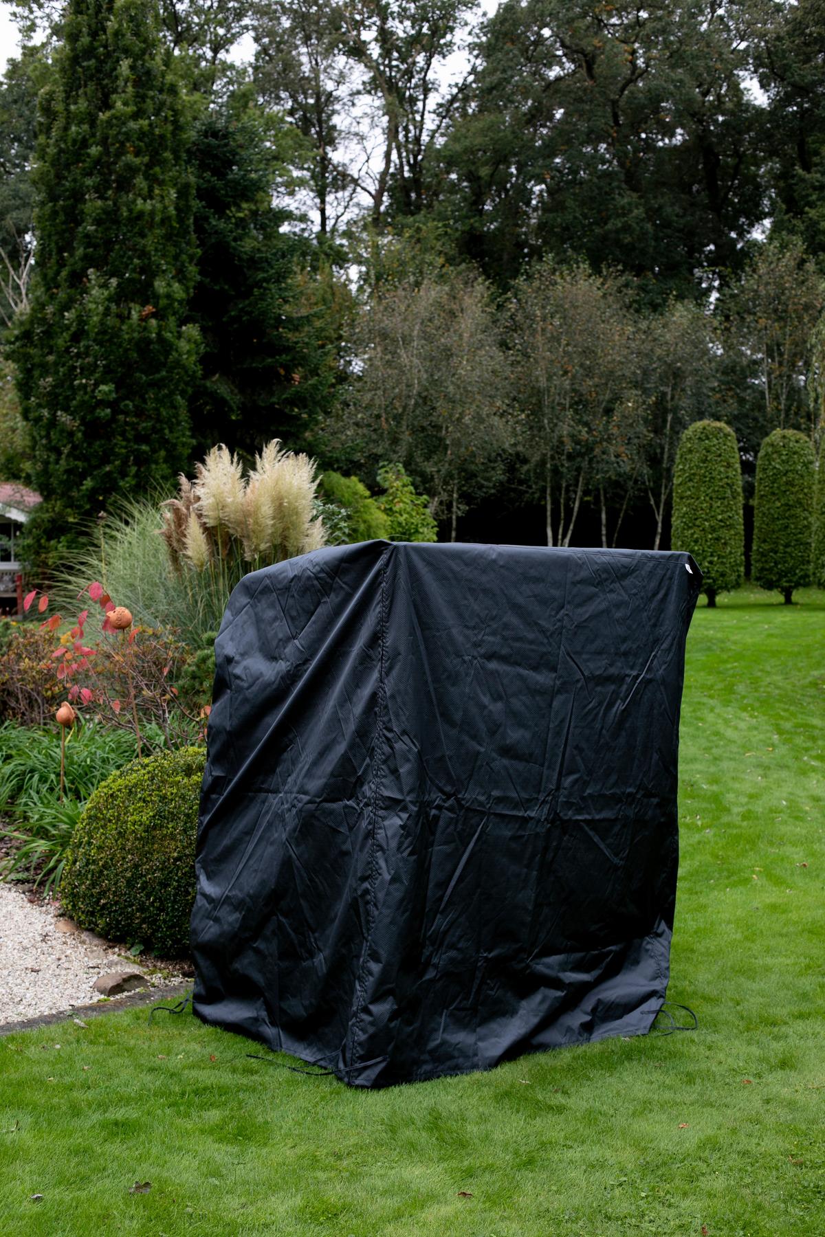 Schutzhülle Für Strandkorb 135x165x95 Cm Dunkelgrau - Dunkelgrau, Basics, Kunststoff (135/165/95cm) - Gardenson