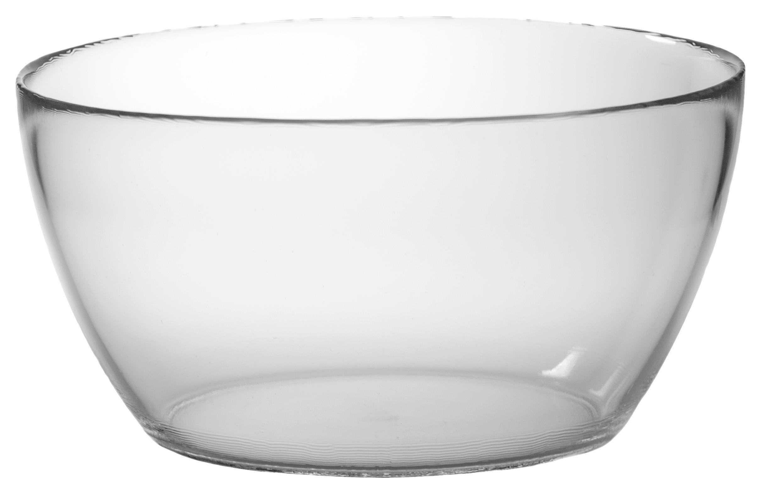 Große runde Schüssel aus Glas