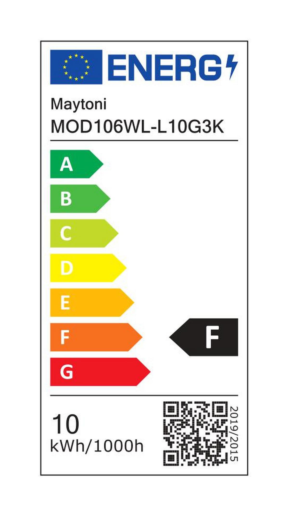 Wandleuchte Axis - Goldfarben, Trend, Kunststoff/Metall (3/35,6cm) - MAYTONI