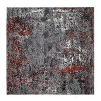 Webteppich Grau Timeline Quantum 200x200 Cm - Hellrot/Grau, Design, Textil (200/200cm) - Novel