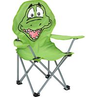 Kindersessel Linda Grün Krokodil Stahl/Textil Klappbar - Grün, KONVENTIONELL, Textil (59/65/33cm) - BUNINO