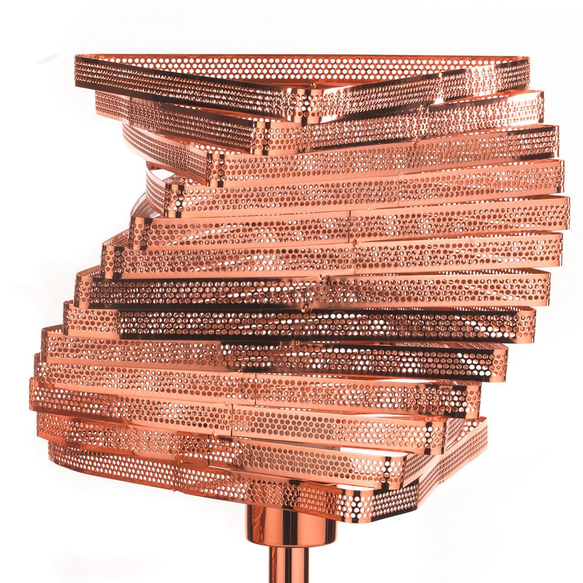 Tischleuchte 4841/lgr - Kupferfarben, Design, Metall (25/40cm)