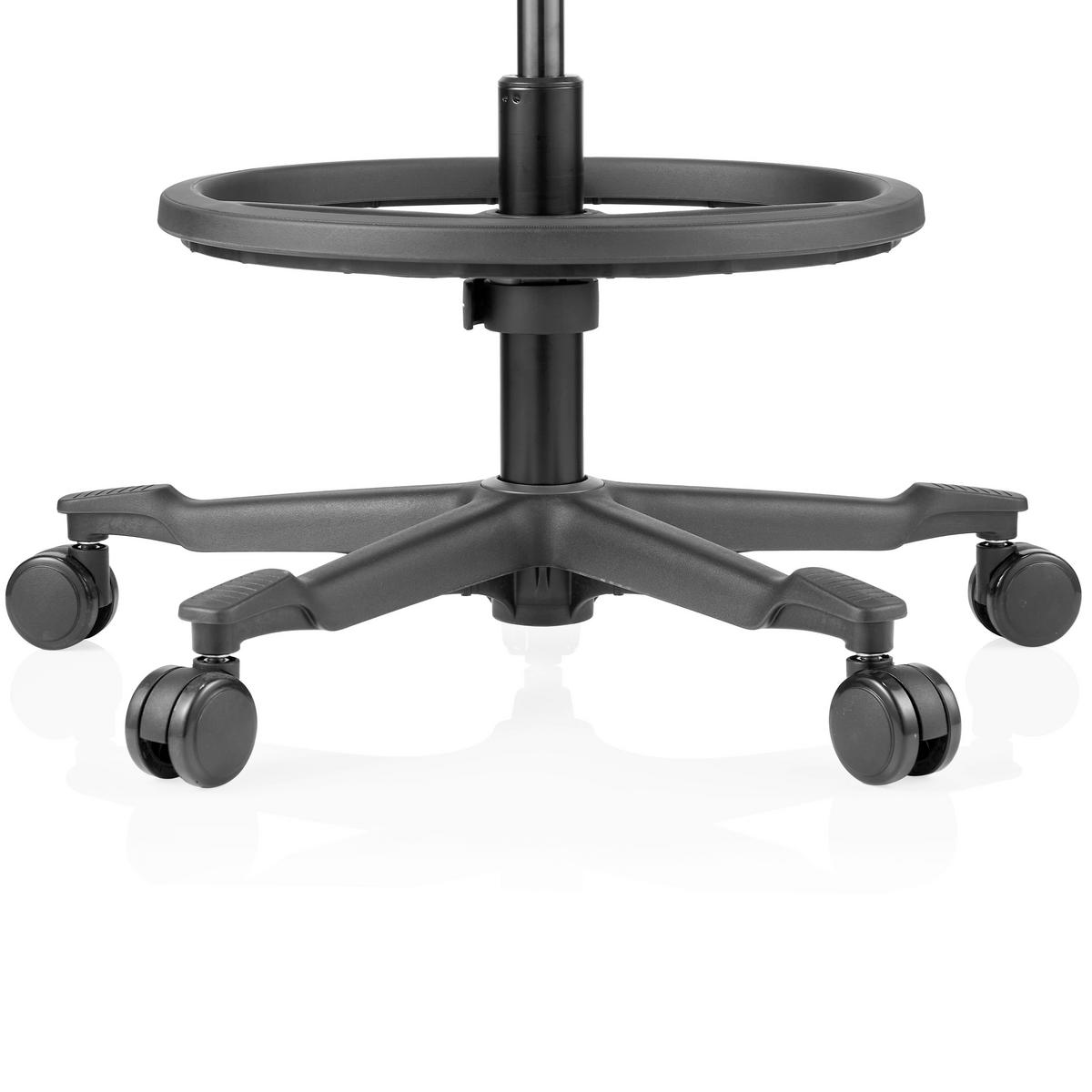 DREHSTUHL Top Work Dunkelgrau B: 55cm - Dunkelgrau/Schwarz, MODERN, Kunststoff/Textil (55/106/51cm) - MID.YOU