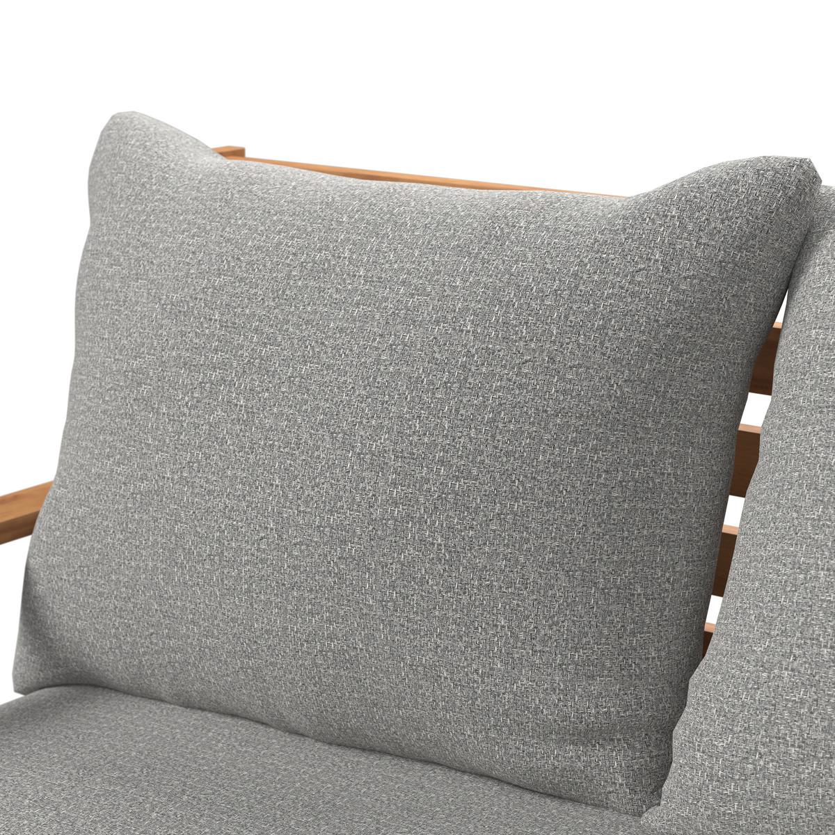 ZÁHRADNÁ POSTEĽ PIA - farba akácie/sivá, Modern, drevo/textil (138cm) - Bessagi Garden