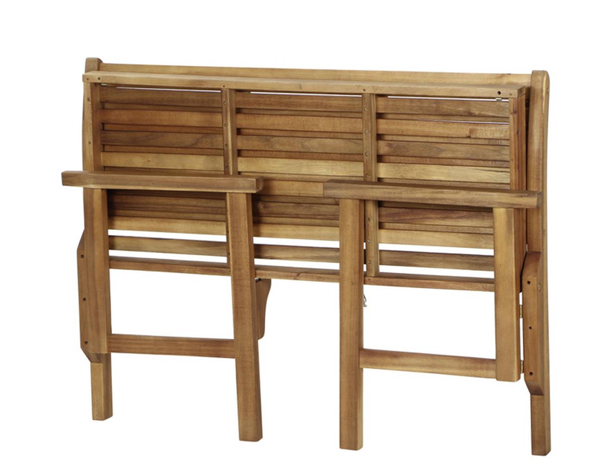 Gartenbank Holz 508761 2-Sitzer - Akaziefarben, MODERN, Holz (120/90/59,5cm) - Siena Garden