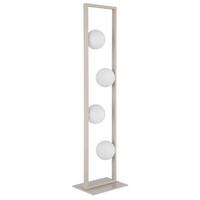 Stehleuchte Exkl., G9 - Sandfarben/Weiß, Design, Glas/Kunststoff (28/20/110cm) - Globo