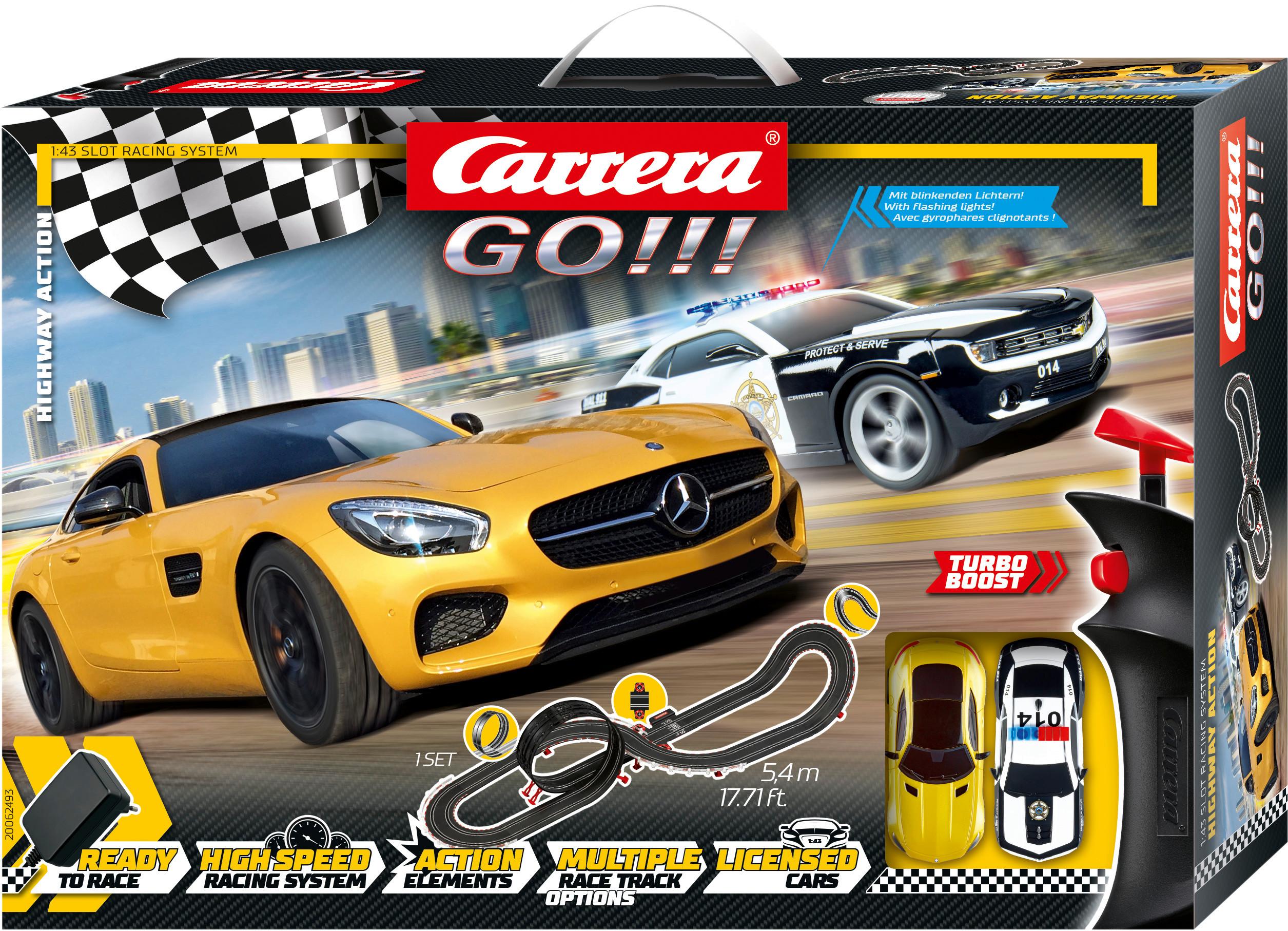 Autorennbahn Carrera Go!!! Ab 6 Jahren 2 Rennwagen 2 Regler - Basics, Kunststoff (192/60cm)