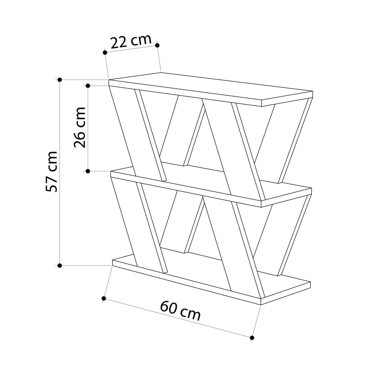 Beistelltisch Lazena Beistelltisch - Anthrazit, Design, Holzwerkstoff (60/56/22cm) - Livetastic