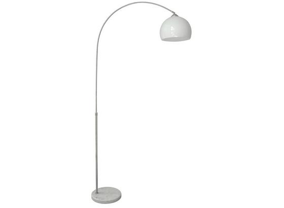 Állólámpa Curve - fehér, konvencionális, műanyag/kő (100/200cm) Állólámpa Curve - fehér, konvencionális, műanyag/kő (100/200cm)
