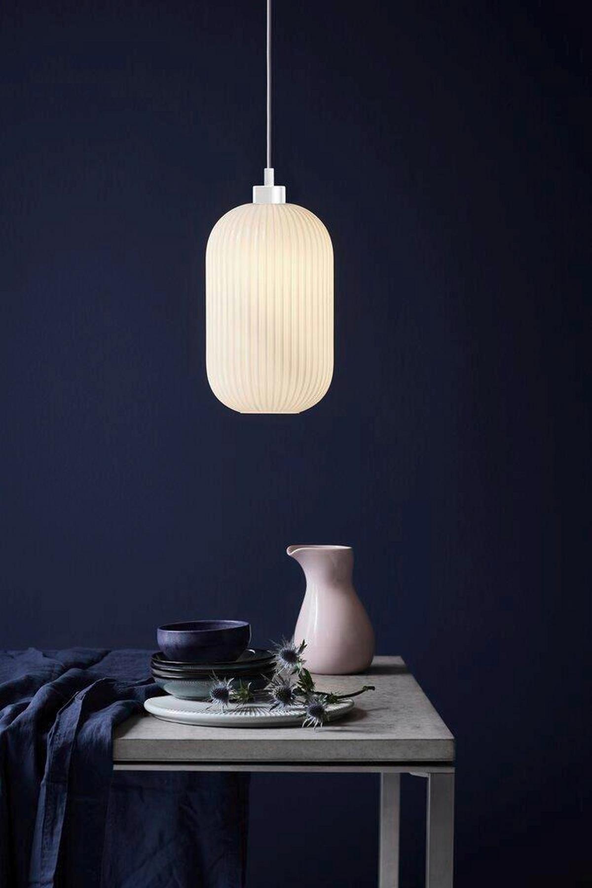 Hängeleuchte Milford Weiß  D: 20 Cm - Weiß, Design, Glas (20/33,5cm) - Nordlux