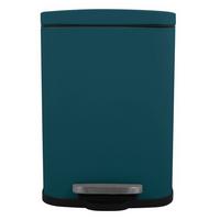Kosmetikeimer Akira 5l Petrol Metall LxBxH: 21,4x17,6x30 - Petrol/Schwarz, Basics, Kunststoff/Metall (21,4/17,6/30cm)