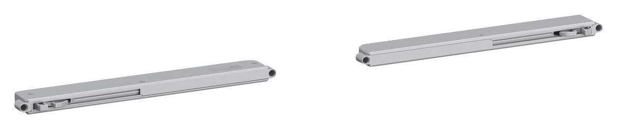 Türdämpfer 2 Stk. Grau für Schwebetürenschränke - Grau, Design, Kunststoff - Rauch Möbel