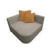 Sofa Zuri Grau/senfgelb, B: 110cm - Senfgelb/Schwarz, Trend, Textil (110/75/115cm) - Livetastic