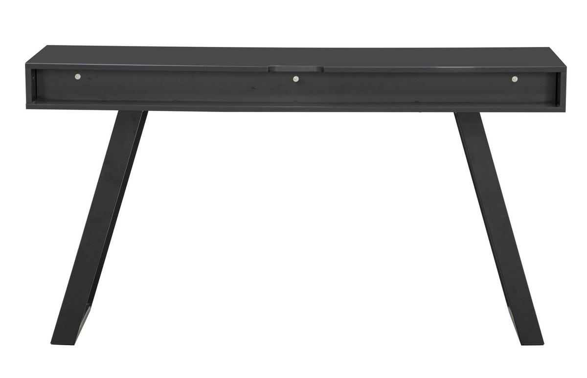 Schreibtisch B 140cm H 60cm Eichefarben/Grau Viola - Eichefarben/Grau, MODERN, Holzwerkstoff/Metall (140/60/76cm) - MID.YOU