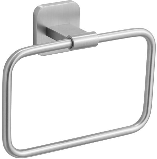 Handtuchhalter Porto Matt Edelstahlfarben  B: 19 cm - Edelstahlfarben, MODERN, Metall (19/14,5/6,5cm) - Wenko