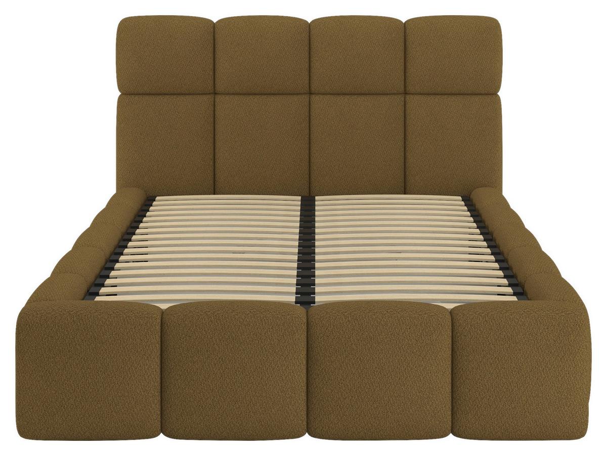 Polsterbett Cloudy M. Matratze Braun, Lf: 120x200 Cm - Braun, Trend, Holz/Holzwerkstoff (120/200cm) - Luca Bessoni
