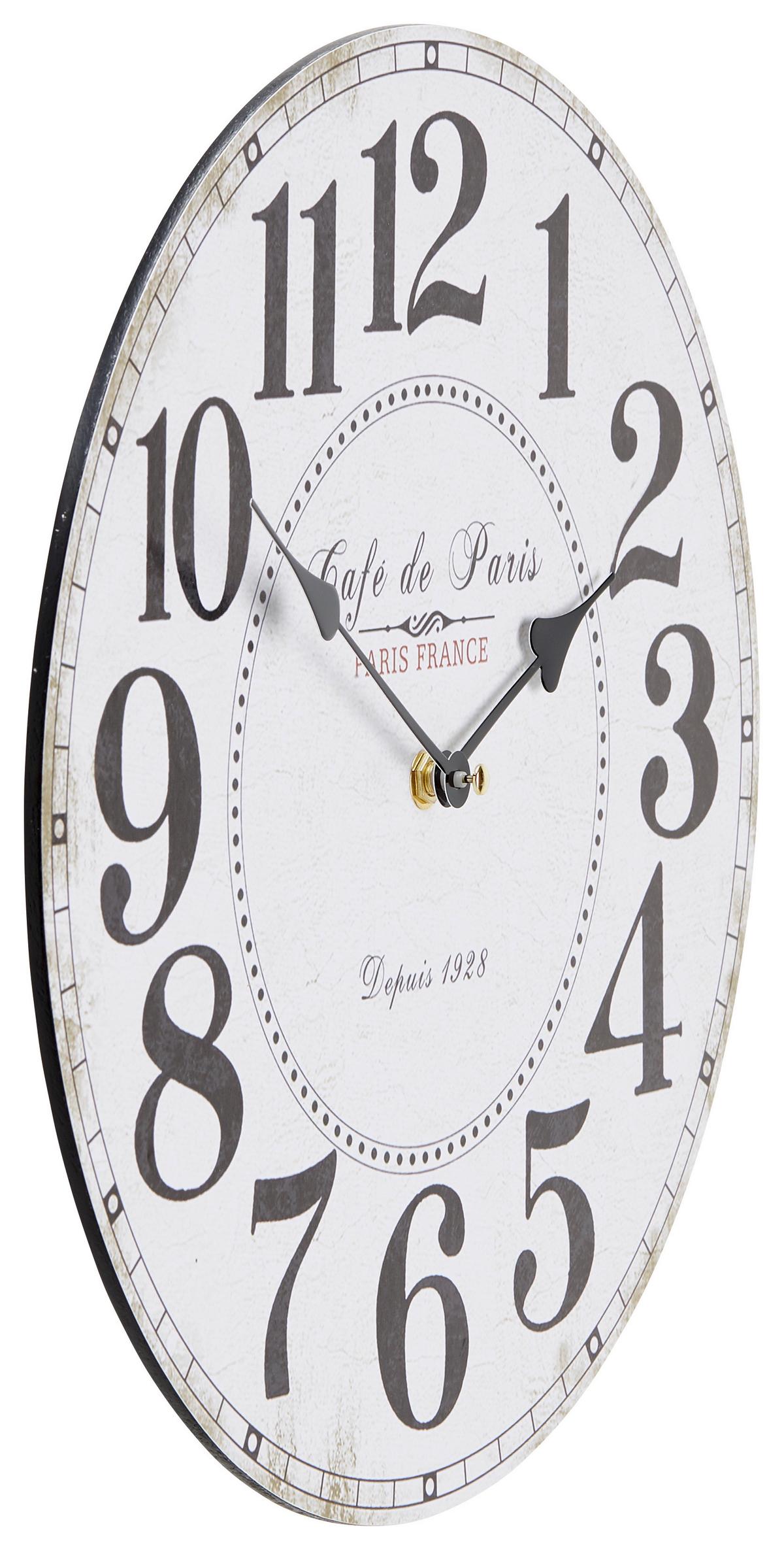 Wanduhr Alexandros Versch. Designs, D: 35 Cm - Multicolor, Basics, Papier/Holzwerkstoff (35cm) - Luca Bessoni